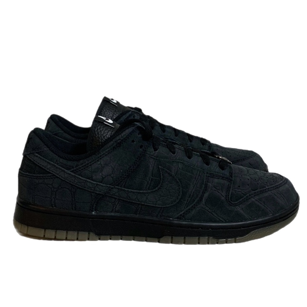 Nike By You Dunk Low Black Suede Size 10.5 No Box Top - Picture 2 of 6